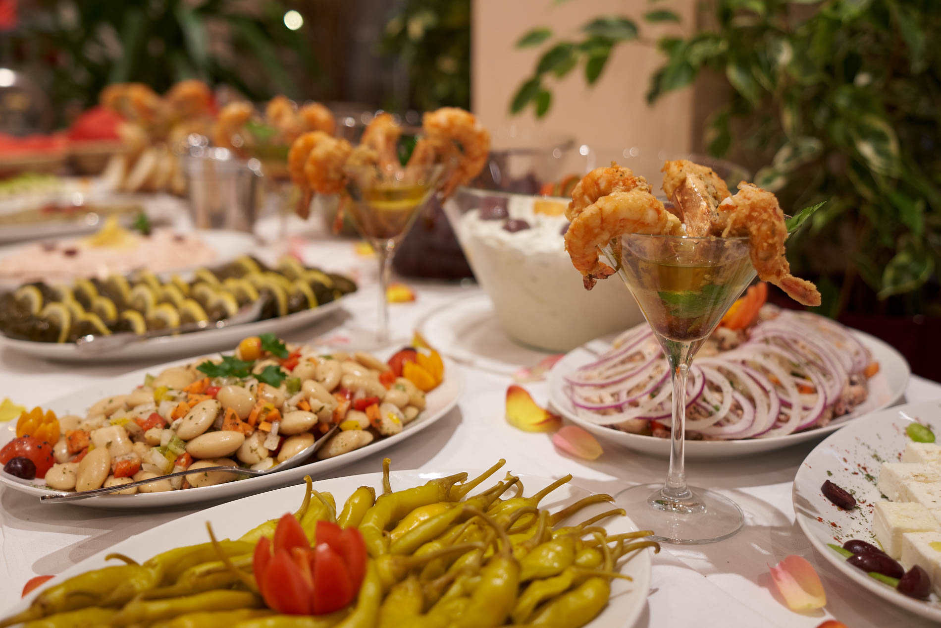 Griechische mediterane Küche